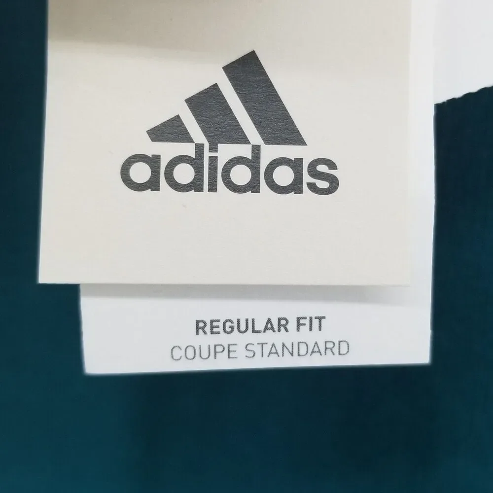 NWT Adidas Feel Cozy Sweatshirt Hoodie Men's 2XL Legacy Teal Relaxed Fit Comfort